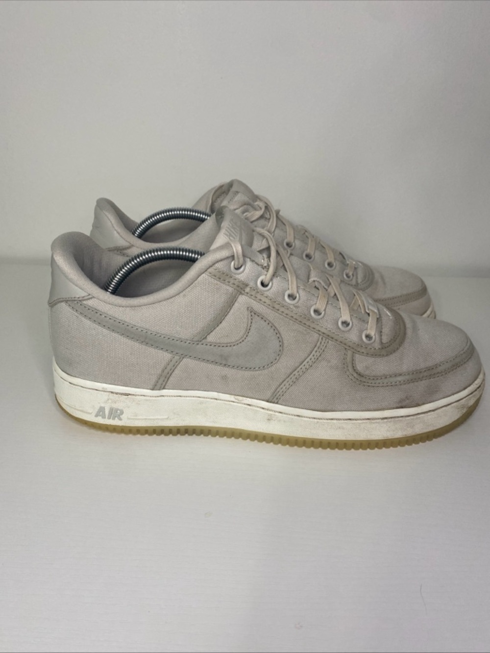 Nike Air Force 1 AF1 Men’s 11 Gray canvas retro sneakers
